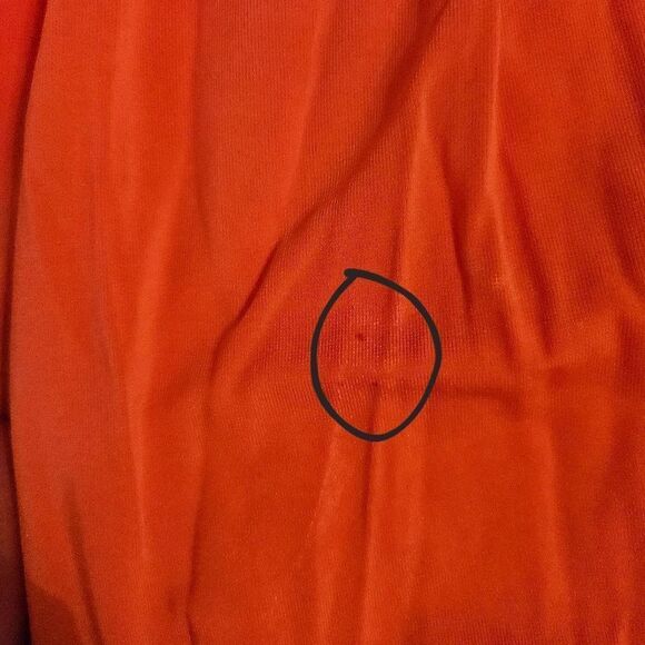 NWT Angel Biba Strapless Dress. Tangerine Orange. Med - Picture 14 of 15